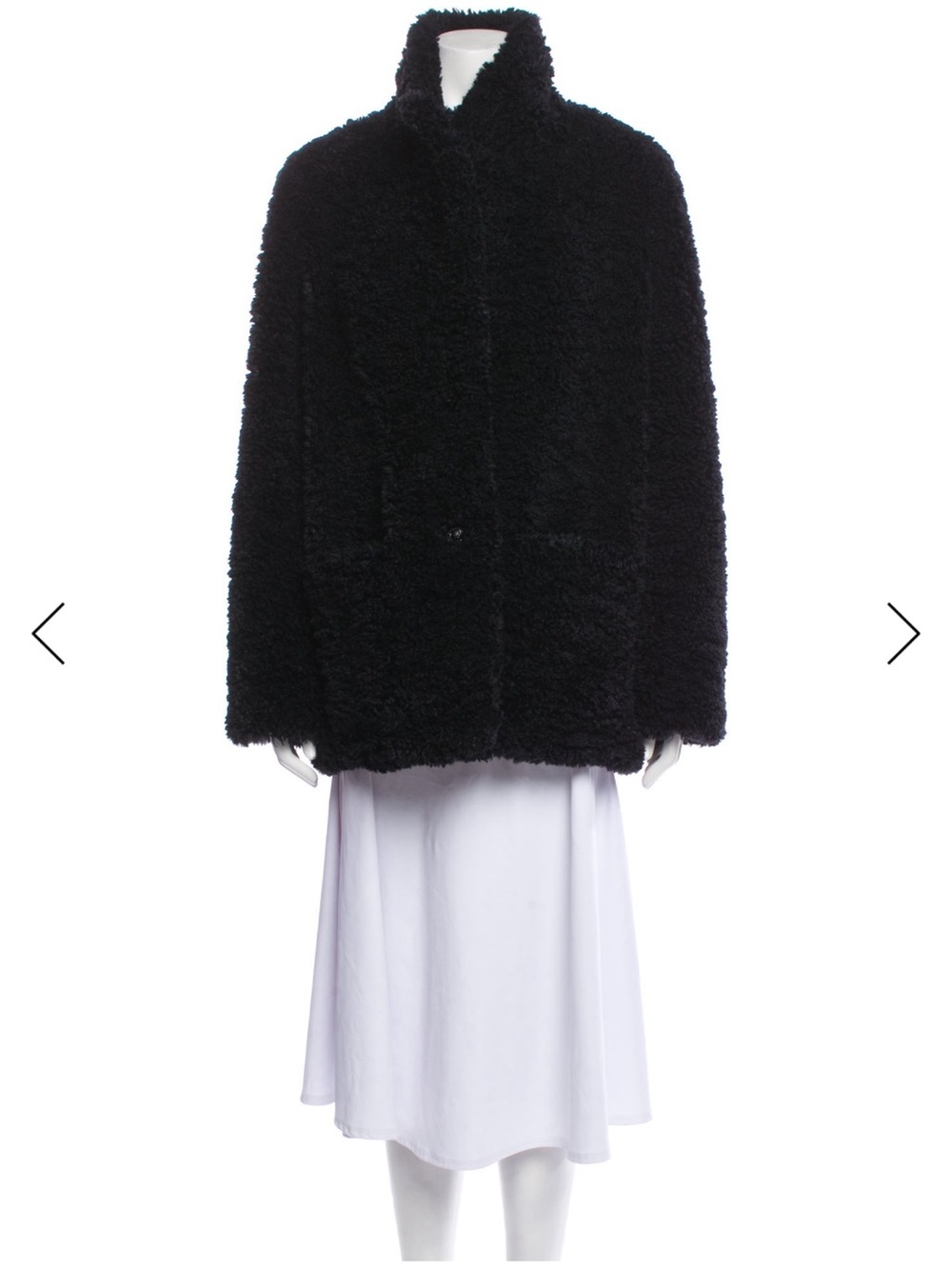 Zadig & Voltaire Black Teddy Faux Shearling Jacket